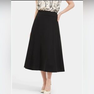 NY & Co Midi Skirt Black Size